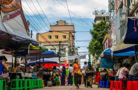 Yangon Myanmar Stock Photos