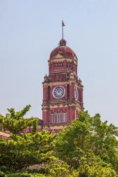 Yangon old building Stock Photos