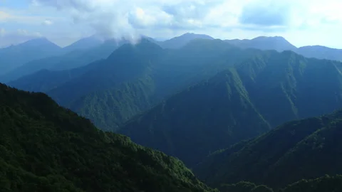 Yangshimu Mountains time lapse Stock Footage 168093976
