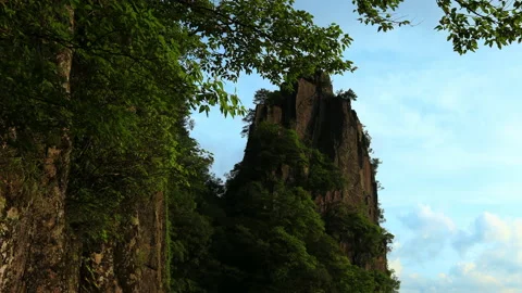 Yangshimu Mountains time lapse Vídeo Stock 168098344