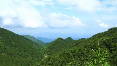 Yangshimu Mountains time lapse Stock Footage 168099216