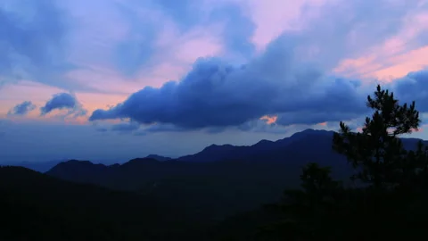 Yangshimu sunrise time lapse Video stock 168099761