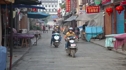 Yangshou street Video stock 49064541
