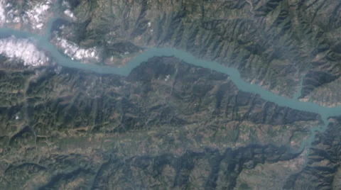 Yangtze River to Three Gorges Dam Video stock 44523974