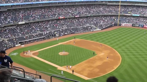Yankee Stadium from side (1 of 3) Stock Footage 48330099
