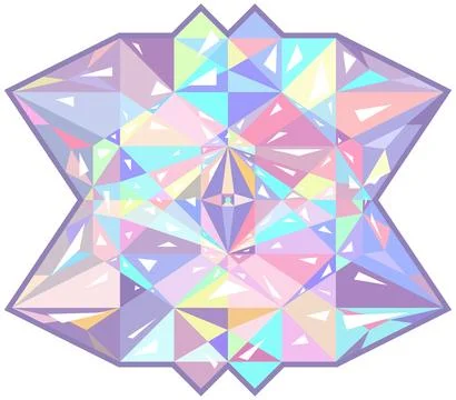 Yantra crystal sacred pattern. Vector Stock Illustration