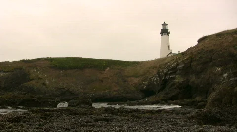 Yaquina Head Lighthouse Stock Footage 289535