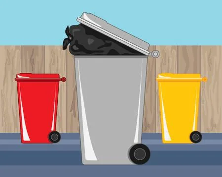Yard bins Stock Illustration