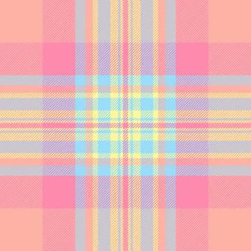 Yard fabric textile plaid, pyjamas seamless texture pattern. Drawing check .. Stock Illustration