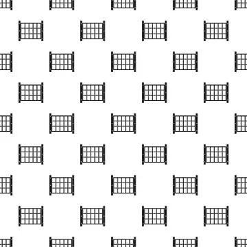 Yard fence pattern vector Stock Illustration