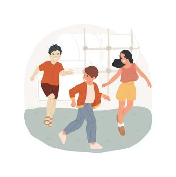 Yard games isolated cartoon vector illustration Ilustración de archivo