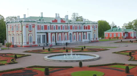 Yard of Kadriorg Museum 1 Stock Footage 52903828