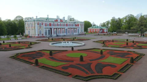 Yard of Kadriorg Museum Stock Footage 52903837