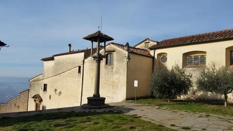 In the yard of monastery Foto stock