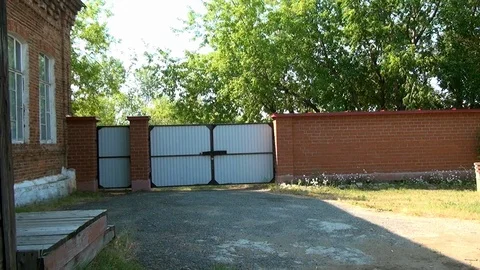 Yard of museum of Remembrance of Representatives of Russian Imperial House. Video stock 93653972