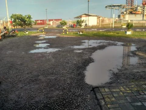 Yard no level Stock Photos