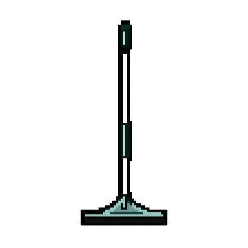 Yard rake pixel art vector illustration Illustration