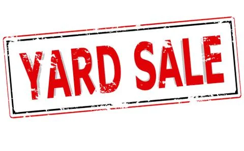 Yard sale Stock Illustration