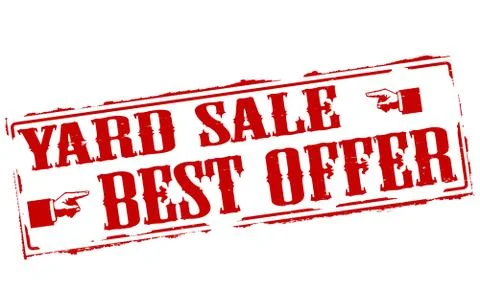 Yard sale Stock Illustration