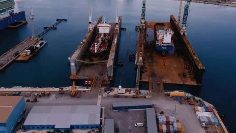 The Yard Ships Bahamas HD Stock Footage 99019704