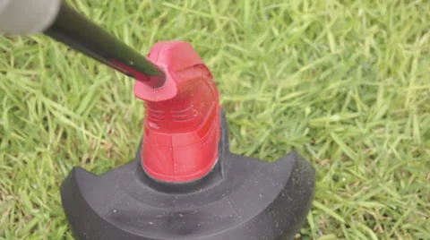Yard Work Line Trimmer POV Stock Footage 39911538