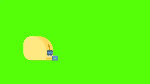 Yardstick. Tool. Yellow construction tape in motion. Measure equipment. 2d Stock Footage 240193189