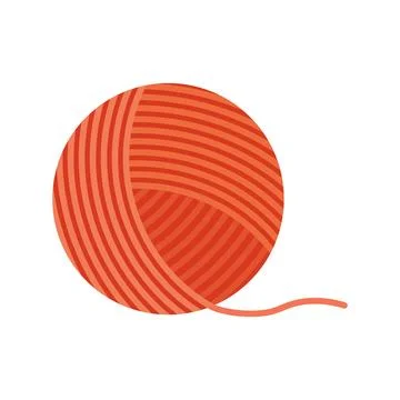 Yarn ball icon in flat style. Skein vector illustration on isolated backgro.. Stock Illustration