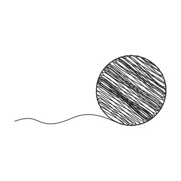 Yarn ball illustration Иллюстрация