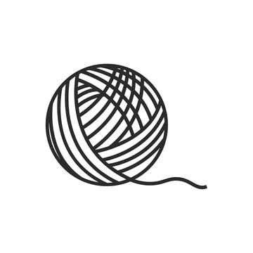 Yarn ball illustration Illustration