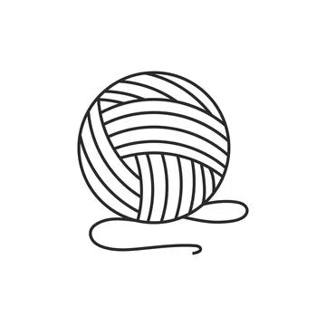 Yarn ball illustration Иллюстрация