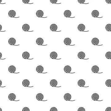 Yarn ball toy for cat pattern Stock Illustration