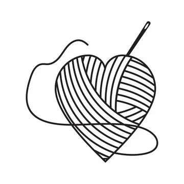 Yarn Ball Vector icon design illustration Stock Illustration