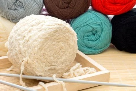 Yarn balls Stock Photos