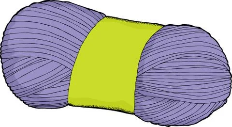 Yarn cartoon Illustrazione stock