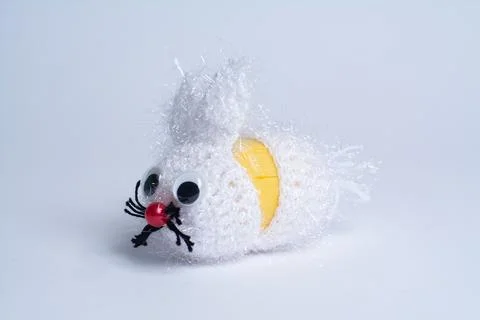 Yarn easter bunny Foto stock