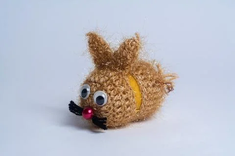 Yarn easter bunny Foto stock