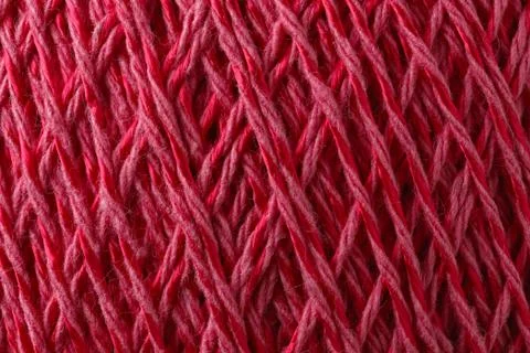 Yarn for handwork and knitting. The thread is photographed close-up. Stock Photos
