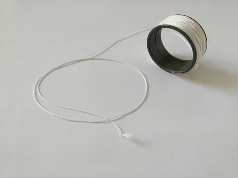 Yarn in plastic spools Stock Photos