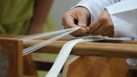 Yarn production 2 Stock Footage 293985542