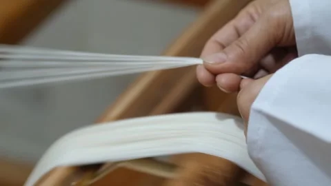 Yarn production 3 Stock Footage 293983492