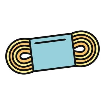 Yarn roll for knitting and sewing handicraft projects Stock Illustration