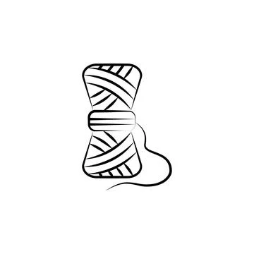 Yarn, thread icon. Element of art and craft icon. Thin line icon for website Stock Illustration