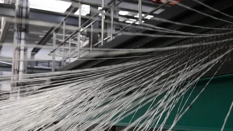 Yarn thread running in the machine 動画素材 152103859
