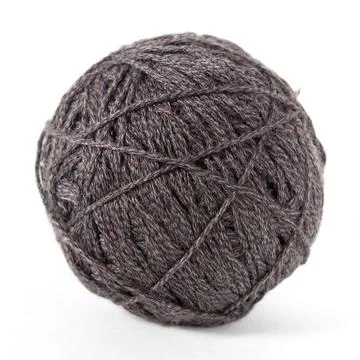 Yarn of wool isolated on white background Stock Photos