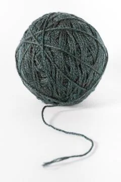 Yarn of wool isolated on white background Stock Photos