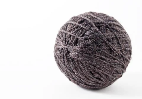 Yarn of wool isolated on white background Stock Photos