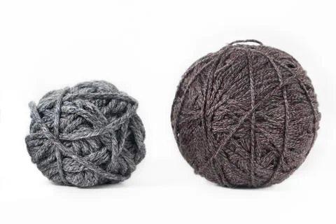 Yarn of wool isolated on white background Stock-Fotos