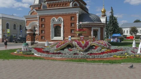 Yaroslavl. Architecture - 2017: 4K V Chapel of Alexander Nevsky Stock Footage 82653945