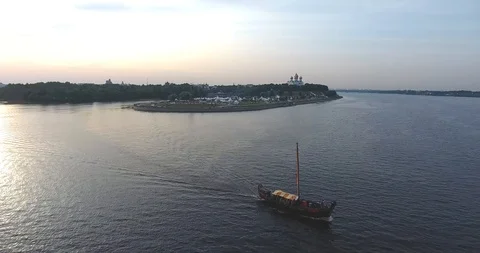 Yaroslavl in the evening Stock Footage 101663627