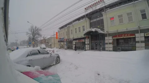Yaroslavl'_winter_03 Stock Footage 89621608